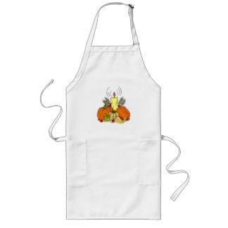 Tablier Long Pièce citrouille Thanksgiving Table Paramètre Lon