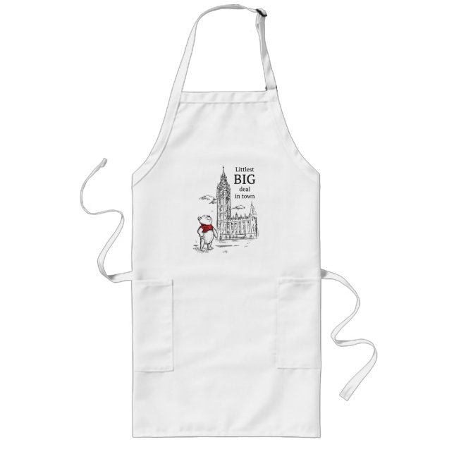 Tablier Long Pooh | Le plus petit marché en ville (Devant)