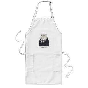 TABLIER LONG POUR MAÎTRESSE DE MAISON ET CHAT