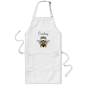 Tablier Long Reine Abeille Monogrammée