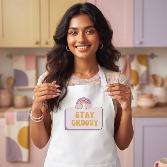 Tablier Long Restez Groovy (Créateur téléchargé)