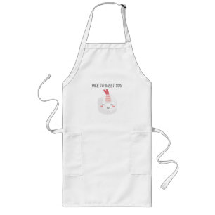 Tablier Long Riz Pour Vous Rencontrer Kawaii Sushi