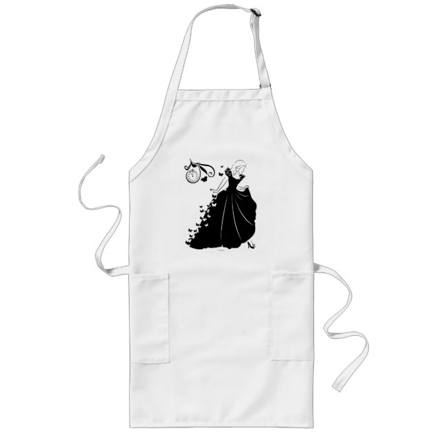 Tablier Long Robe à papillon Cendrillon Silhouette (Devant)