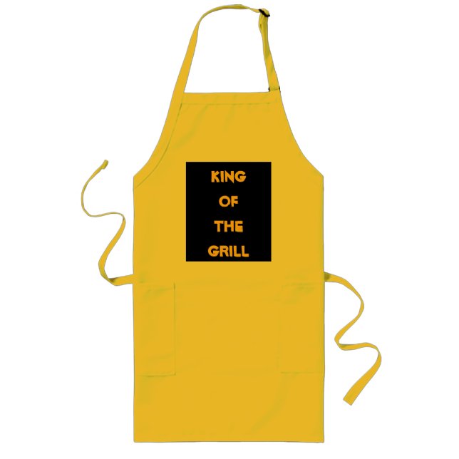 TABLIER LONG ROI OF THE GRILL APRON (Devant)