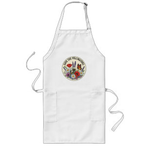 Tablier Long Sauver le pollinisateur avec abeille, papillon et 