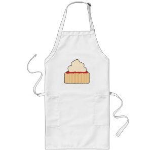 Tablier Long Scone de confiture avec l'écrimage crème