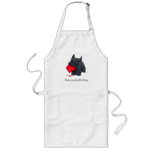 Tablier Long Scottish Terrier Valentine