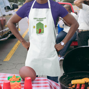 Tablier Long Sergent Grill Espace Grillation Personnalisé