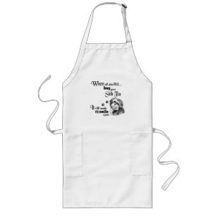 Tablier Long Shih Tzu art moderne mignon chien race slogan