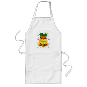 Tablier Long Single et Ready to Jingle, Funny Christmas Bell