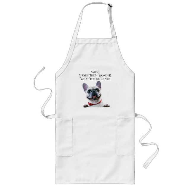 Tablier Long Smile French Bulldog (Devant)