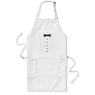 Tablier Long Smoking de cravate noire