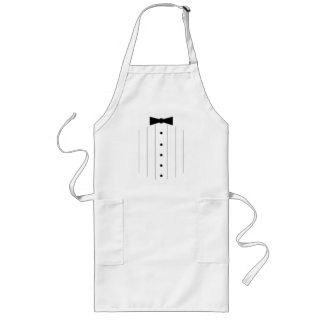 Tablier Long Smoking de cravate noire