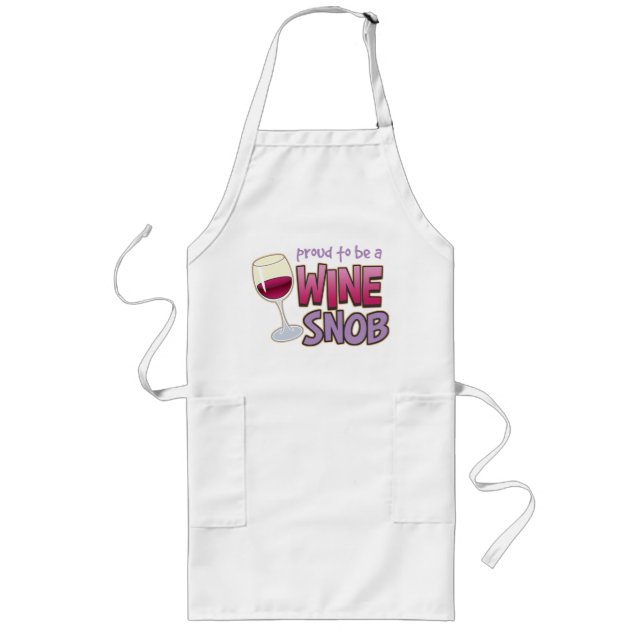 Tablier Long Snob fier de vin (Devant)