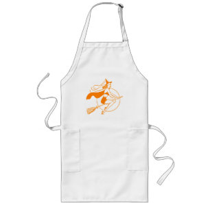 Tablier Long Sorcière vintage d'Halloween