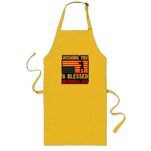 Tablier Long Souhaitez-Vous Un Blessed Memorial Day-62237