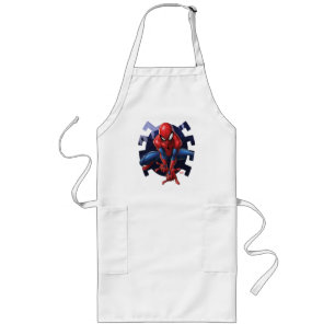 Tablier Long Spider-Man Sortant De Spider Graphic
