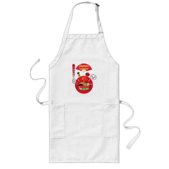 TABLIER LONG STYLE KAWAII DE RAMEN LOVER (Devant)