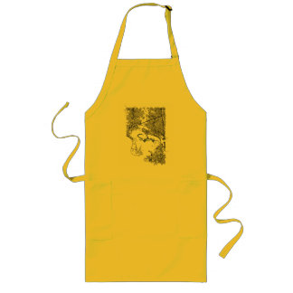 Tablier Long Sunny Yellow Sydney Map Kitchen Apron