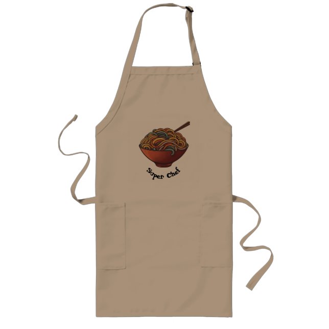 Tablier Long Super Chef : Noodles Maestro (Devant)