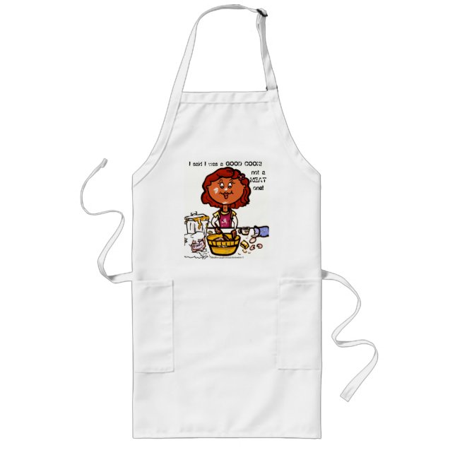 Tablier Long "Super cuisinier, mais un MEC ! Apron" (Devant)