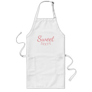 Tablier Long Sweet Sixty Funny 60e anniversaire