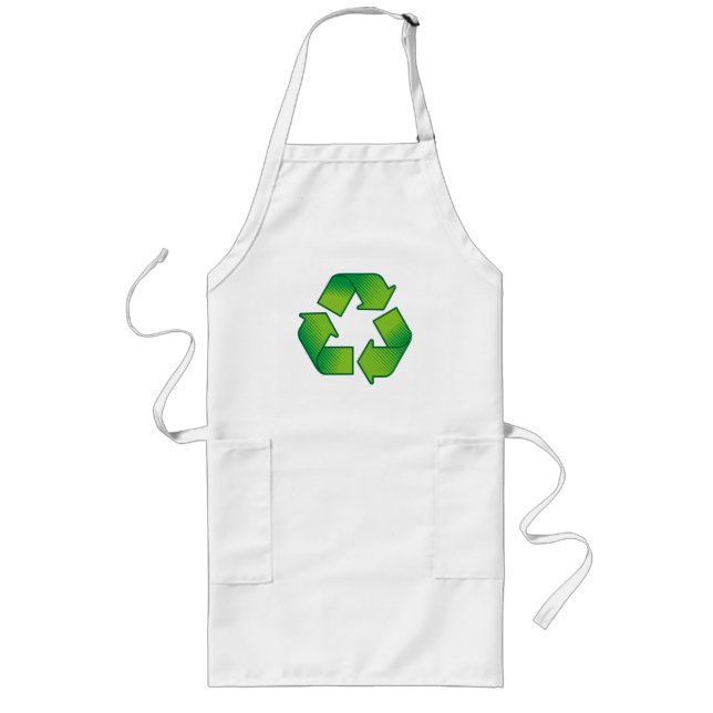 Tablier Long Symbole de recyclage (Devant)