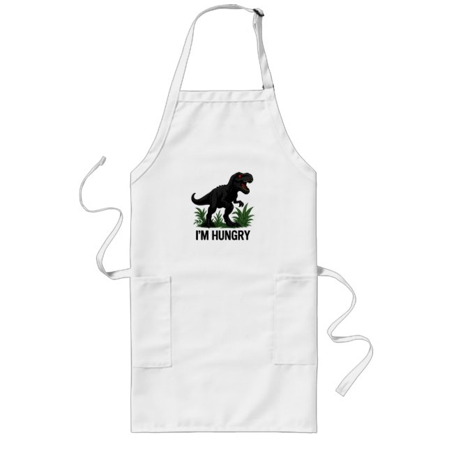 Tablier Long T-Rex affamé (Devant)