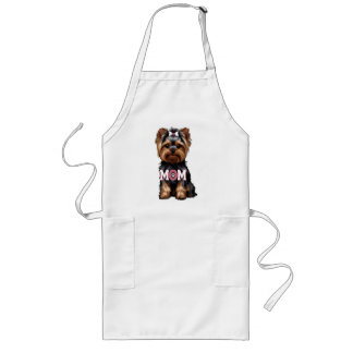 Tablier Long T-Shirt Yorkie Mom
