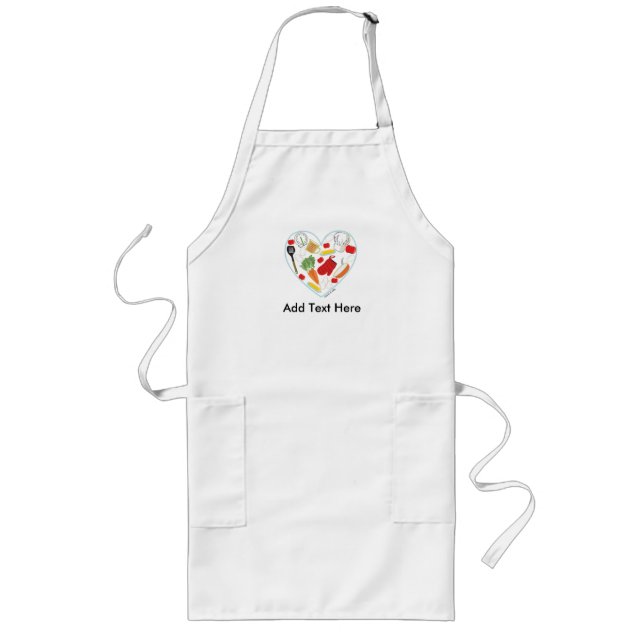 Tablier Long Tablier de coeur de cuisine (Devant)