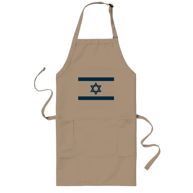 Tablier Long Tablier de drapeau de l'Israël (Devant)