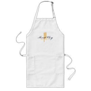 Tablier Long Tablier de logo de garçon de viande long