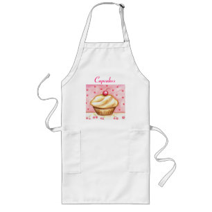 Tablier Long Tablier de petit gâteau de cerise