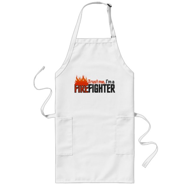 Tablier Long Tablier de pompier - choisir style et couleur (Devant)