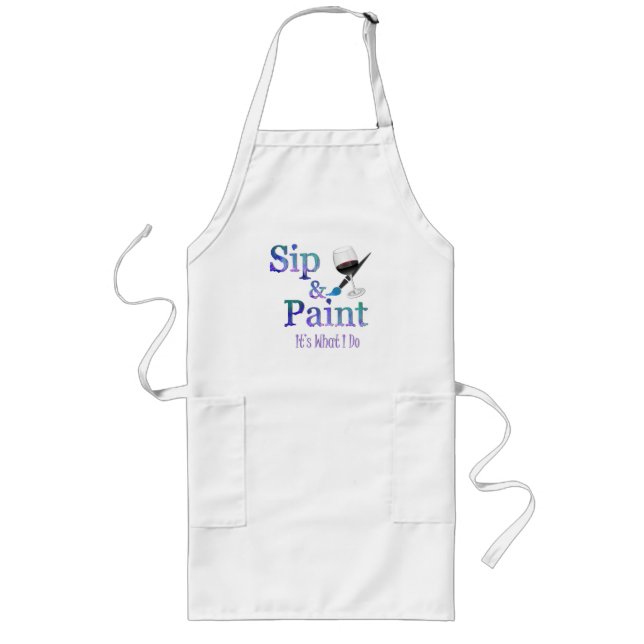 Tablier Long Tablier de Sip et de peinture (Devant)