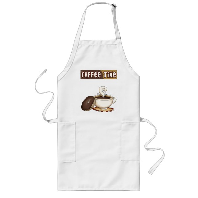 Tablier Long Tablier de temps de café (Devant)