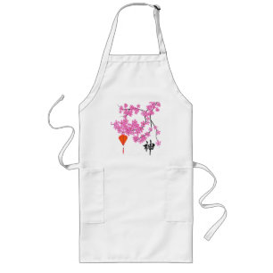 Tablier Long Tablier design en fleurs de cerisier