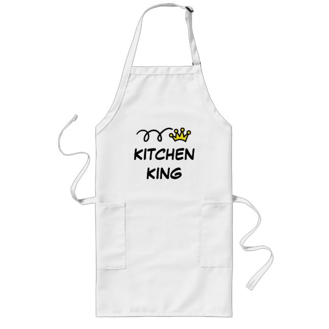 Tablier Long Tablier frais pour le roi de cuisine des hommes | (Devant)