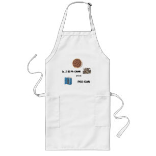 Tablier Long Tablier humoristique de tarte aux noix de pécan