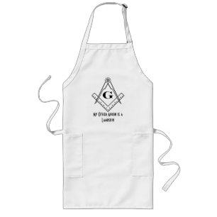 Tablier Long Tablier maçonnique de cuisine