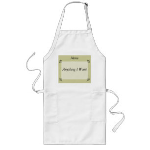 Tablier Long Tablier - Menu Personnalisable