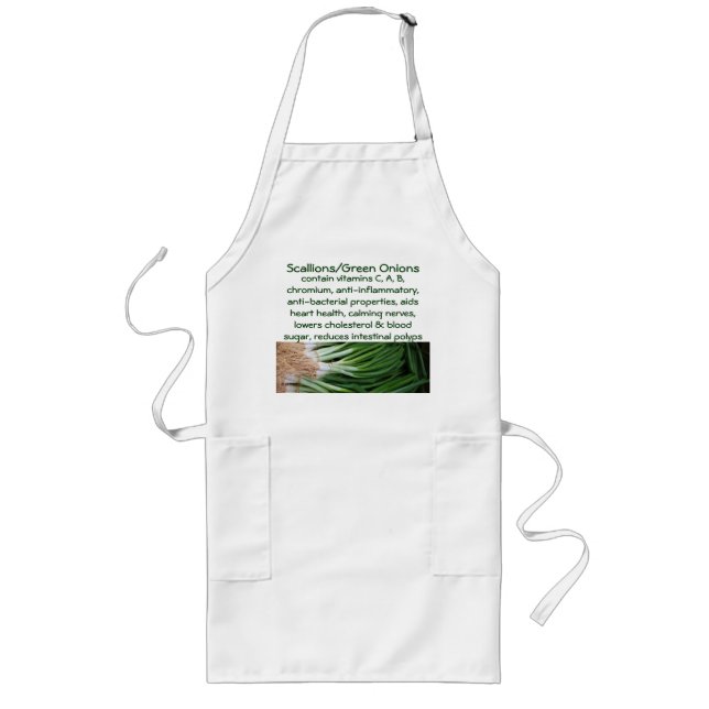 Tablier Long Tablier Oignons verts des Scallions (Devant)