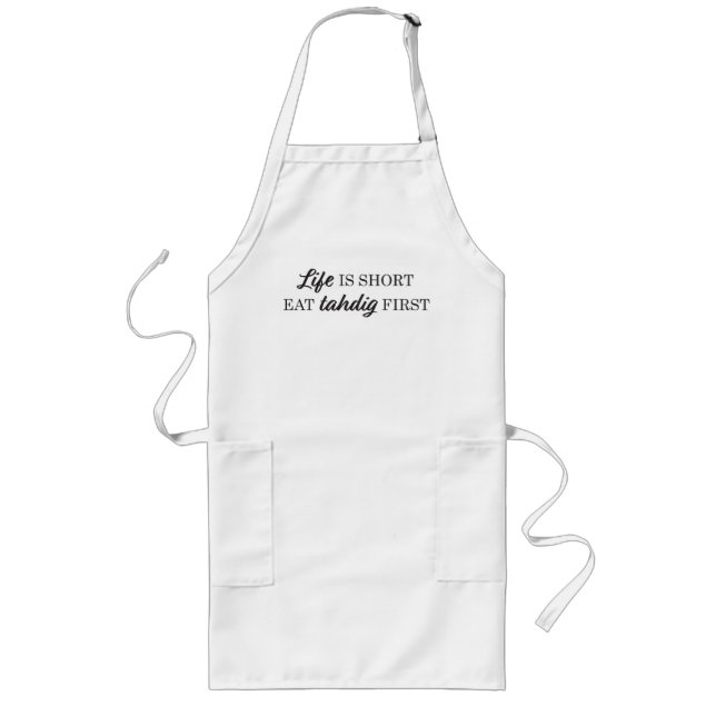Tablier Long Tablier persan de cuisine : Mangez Tahdig premier (Devant)