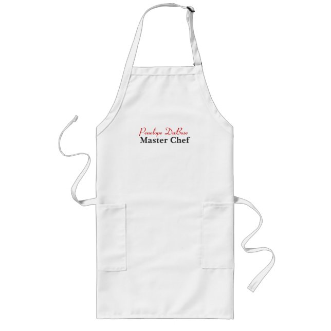 Tablier Long Tablier personnalisé Chef (Devant)