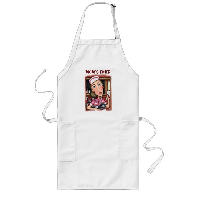 Tablier Long Tablier personnalisé de cuisine de serveuse de (Devant)