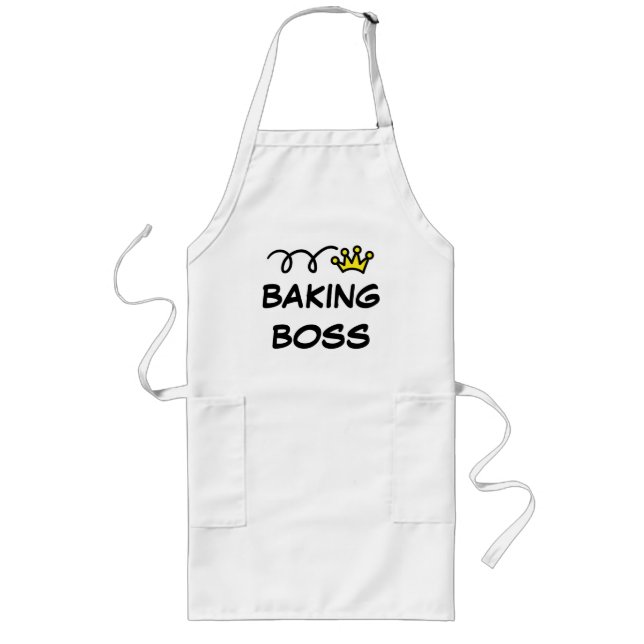 Tablier Long Tablier pour les hommes avec le patron de cuisson (Devant)