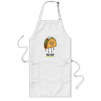 Tablier Long Tac-Out Mood – Funny Exhausted Taco Pun
