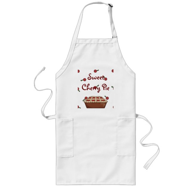 Tablier Long Tarte aux cerises sucrée (Devant)