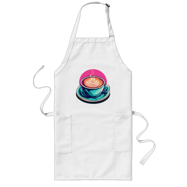 Tablier Long Tasse de cappuccino (Devant)