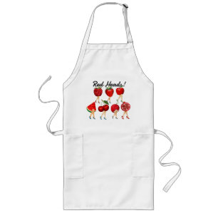 Tablier Long Têtes rouges ! Fruit Rouge Aux Jambes Dames Long T